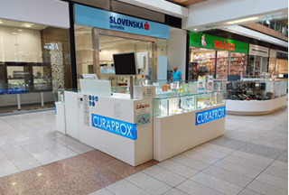 Stánok Curaprox, Europa Shopping Center Banská Bystrica